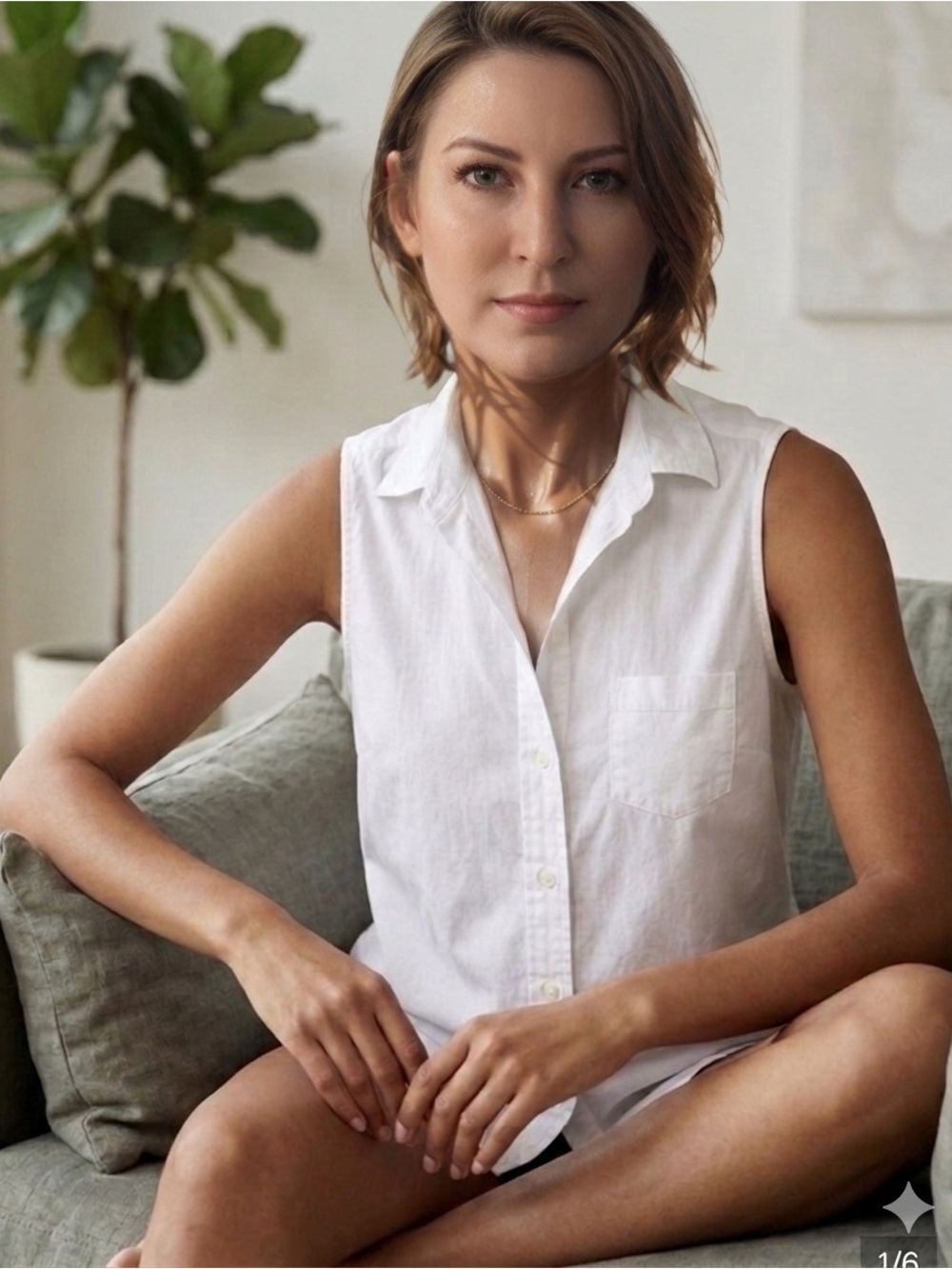 Philosophy label white blouse